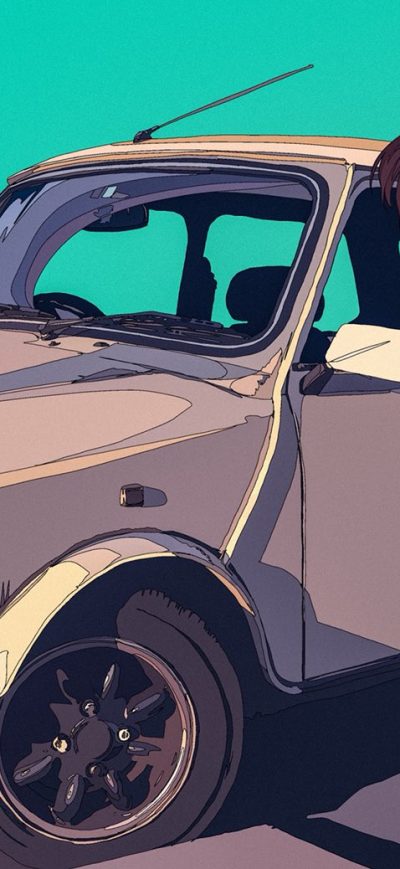 Fond d'écran iPhone Car Beach Jacket Anime