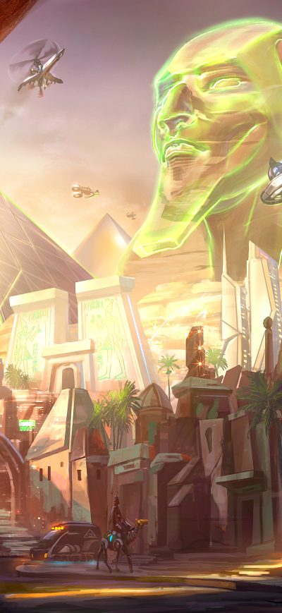 Fond d'écran iPhone Overwatch Temple Of Anubis 8k