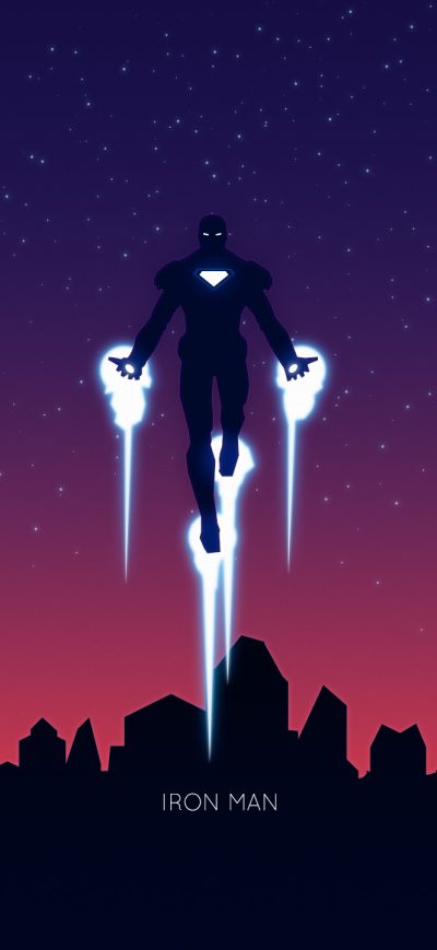 Fond d'écran iPhone Iron Man Minimalism 2