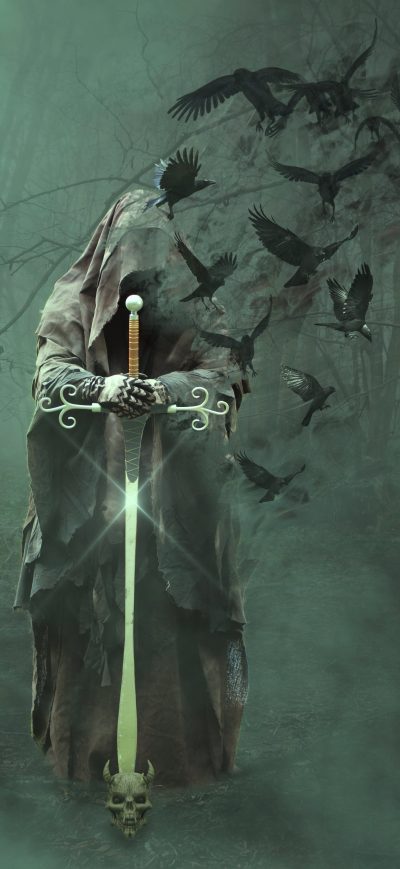 Fond d'écran iPhone Wizard Of Death In A Dark Forest