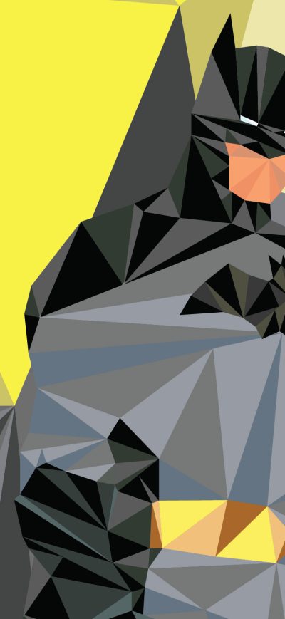Fond d'écran iPhone Batman Low Poly Art
