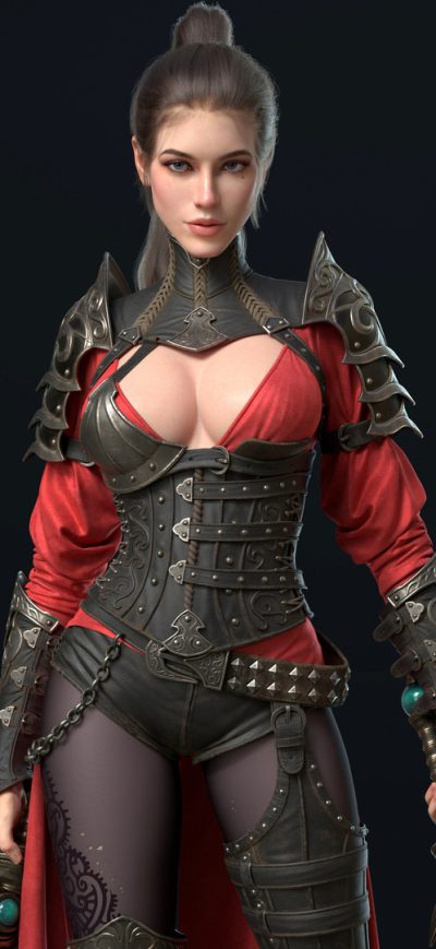 Fond d'écran iPhone Warrior Girl Artwork