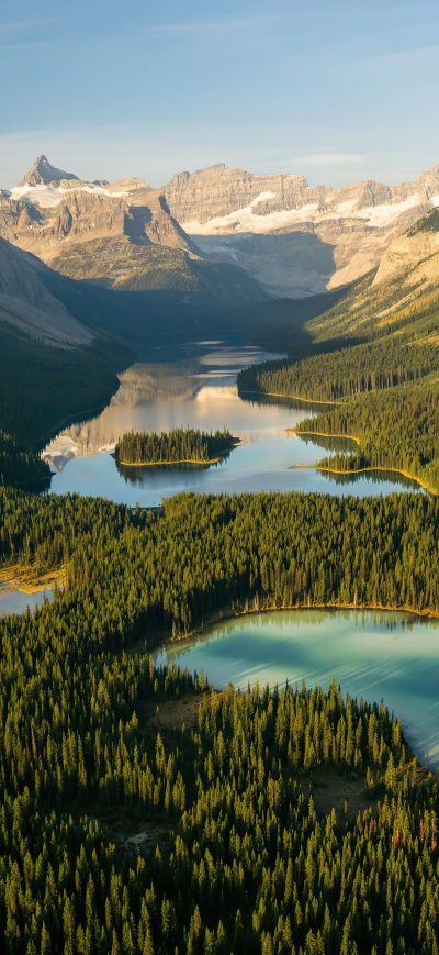 Fond d'écran iPhone Alberta Valley Mountains 5k