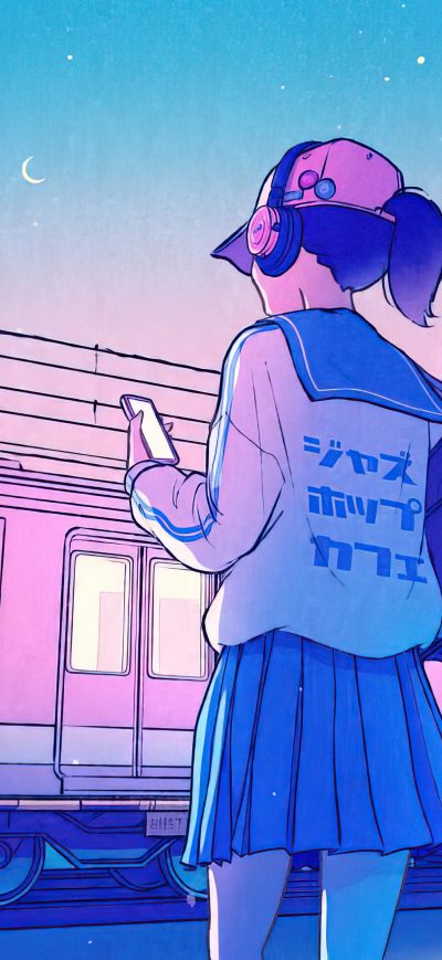 Fond d'écran iPhone Anime Girl School Uniform Japanese