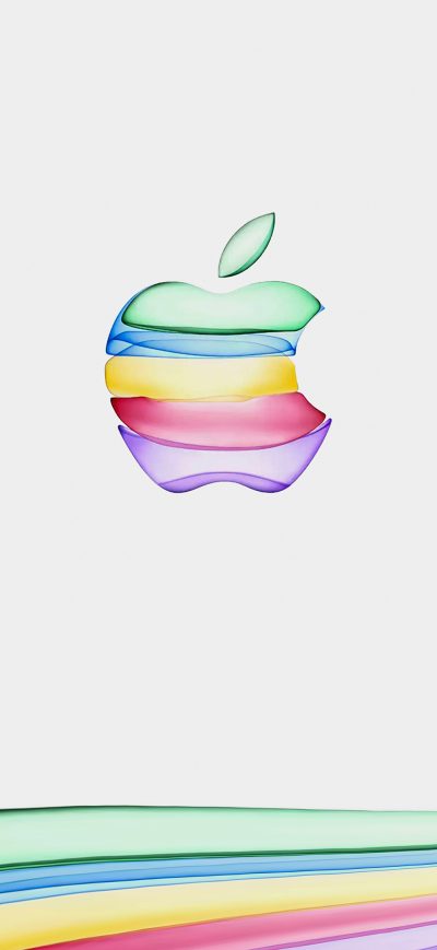Fond d'écran iPhone Apple New Colorful Logo 4k