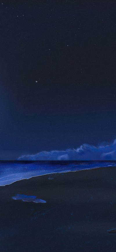 Fond d'écran iPhone Moonlit Shore 4k
