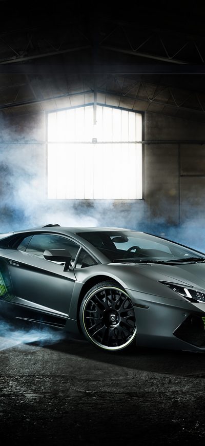 Fond d'écran iPhone Custom Lamborghini Aventador 2018