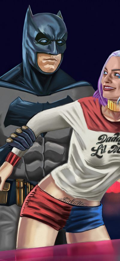 Fond d'écran iPhone Batman Vs Harley Quinn Suicide Squad 4k