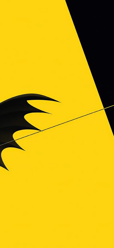 Fond d'écran iPhone Batman Yellow 4k