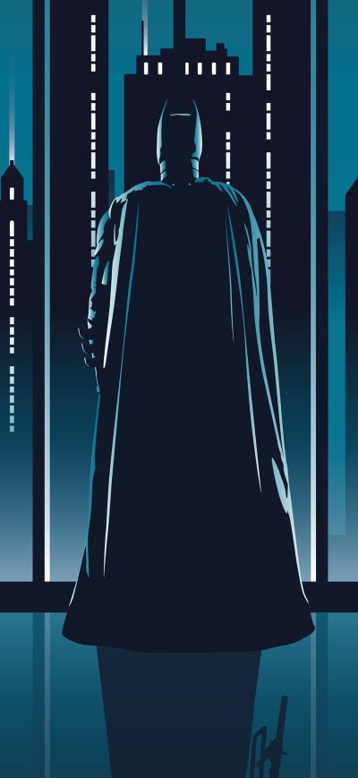 Fond d'écran iPhone Batman Dark Knight Minimal 4k