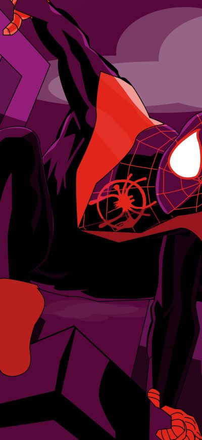 Fond d'écran iPhone Miles Morales Spider Man 5k