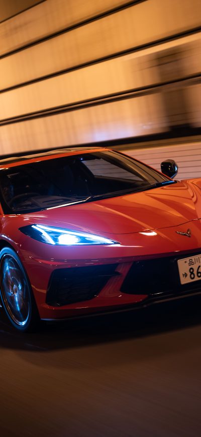 Fond d'écran iPhone 2022 Chevrolet Corvette Stingray 8k