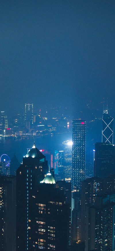 Fond d'écran A City At Night 4k sur iPhone