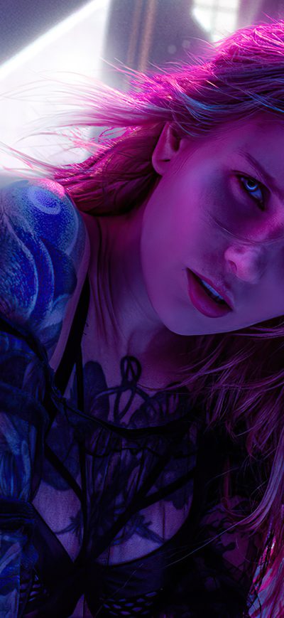 Fond d'écran iPhone Neon Witches Cosplay