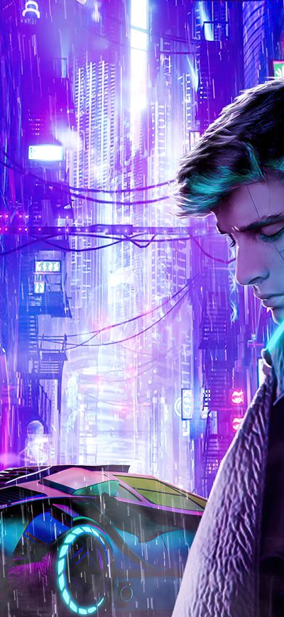 Fond d'écran iPhone Cyberpunk 2077 Cosplay 2020