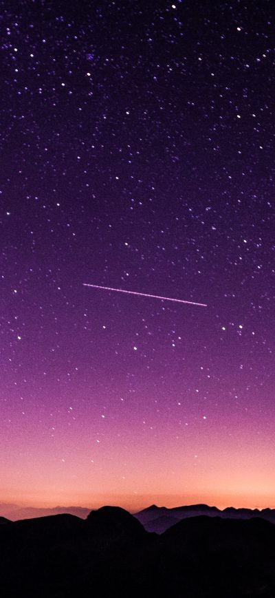 Fond d'écran iPhone Purple Night Sky 5k