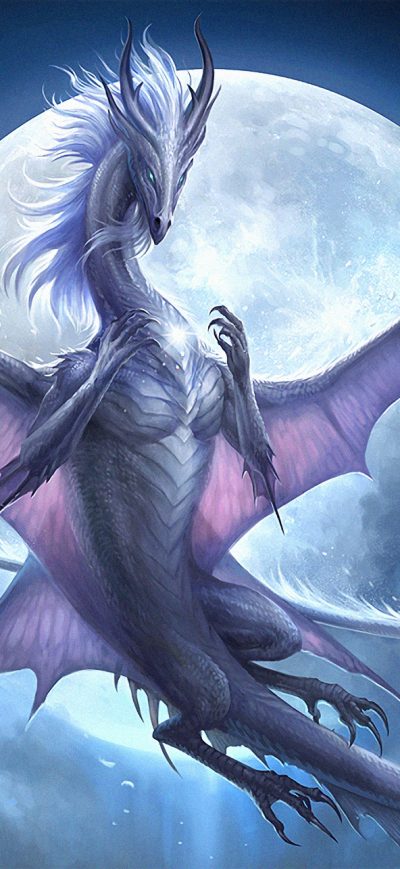 Fond d'écran iPhone Moon Dragon