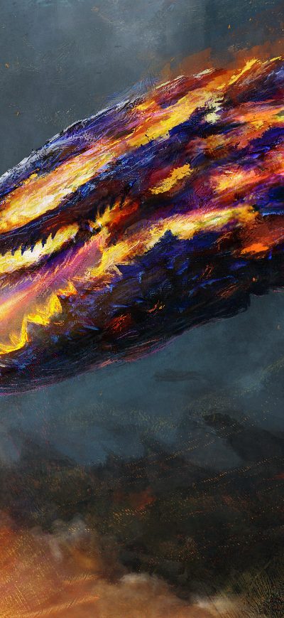 Fond d'écran iPhone Lava Dragon 4k