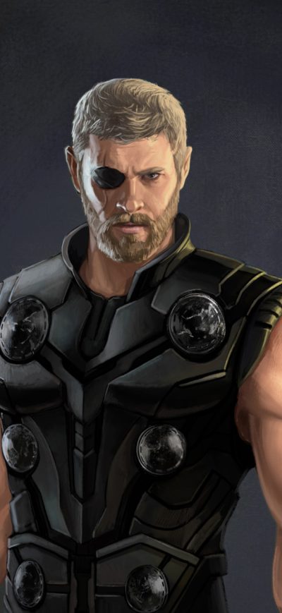 Fond d'écran iPhone Thor Avengers Infinity War Artwork
