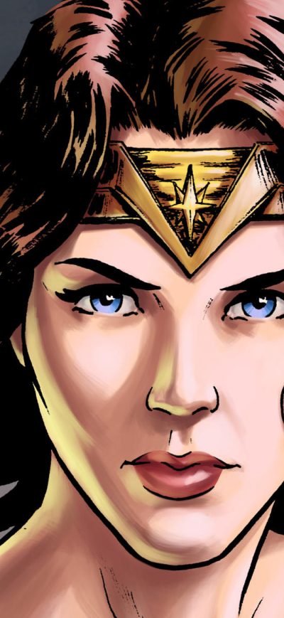 Fond d'écran iPhone Wonder Woman Digital Painting