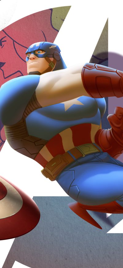 Fond d'écran iPhone Captain America Illustration 4k