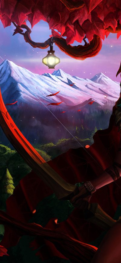 Fond d'écran iPhone Fantasy Archer Art 4k