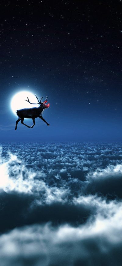 Fond d'écran iPhone Santa Reindeer