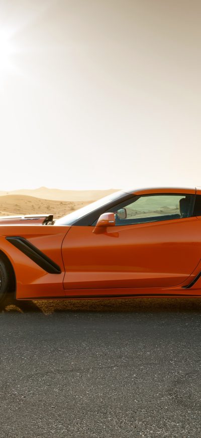 Fond d'écran iPhone Chevrolet Corvette ZR1 2019 Side View
