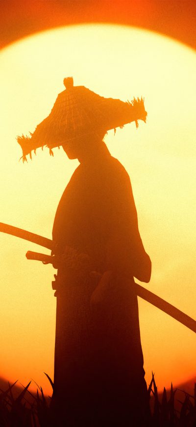 Fond d'écran iPhone Sunset Ronin Ghost Of Tsushima