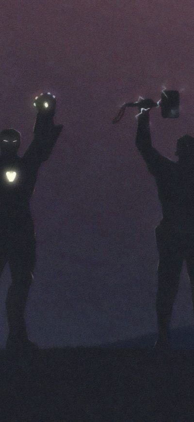 Fond d'écran iPhone Art Iron Man And Captain America