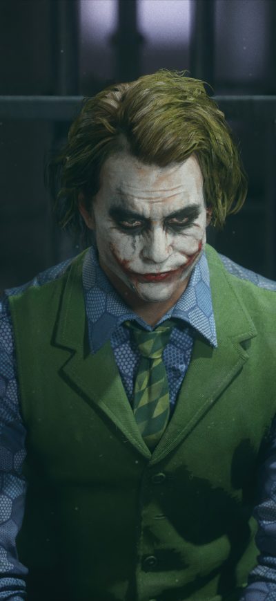 Fond d'écran iPhone HeathLedger Joker 5k