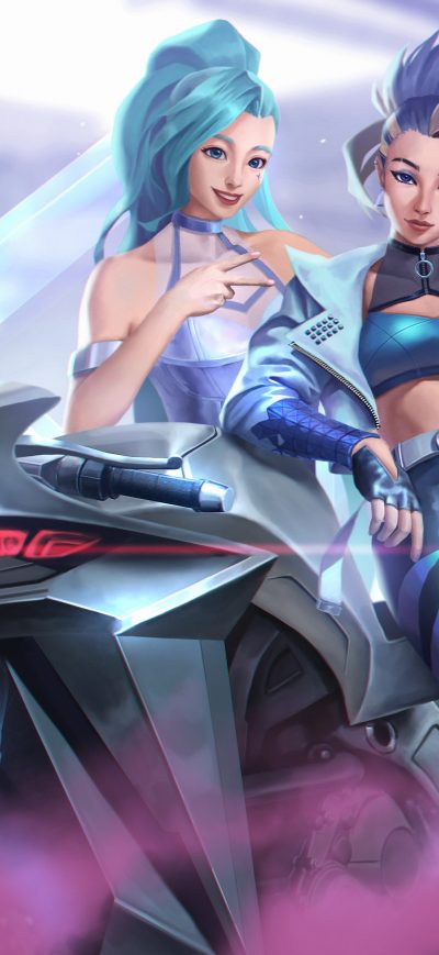Fond d'écran iPhone KDA Akali And Seraphine 4k