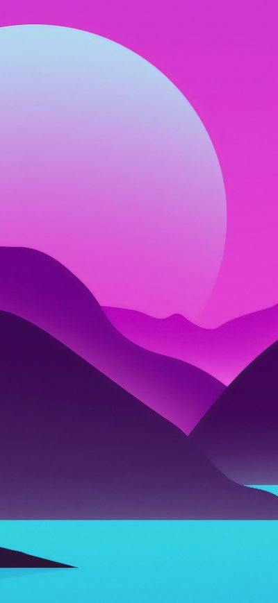 Fond d'écran Minimal Landscape sur iPhone