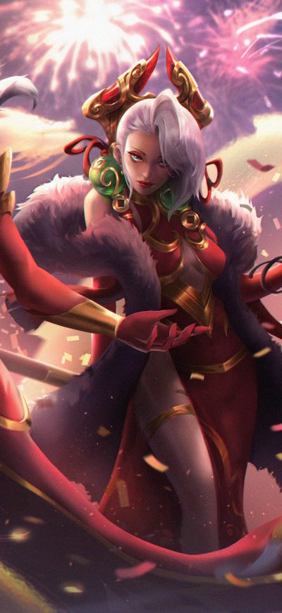 Fond d'écran Luna League Of Legends 4k sur iPhone