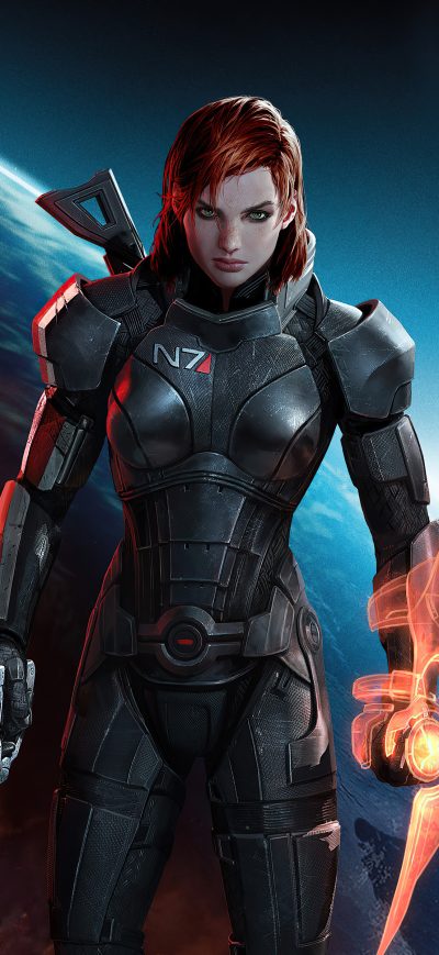 Fond d'écran iPhone Commander Shepard Mass Effect 3 4k