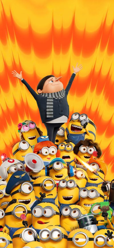 Fond d'écran iPhone Minions The Rise Of Gru 2022