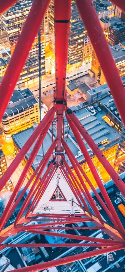 Fond d'écran iPhone Triangle View From Crane Top 4k