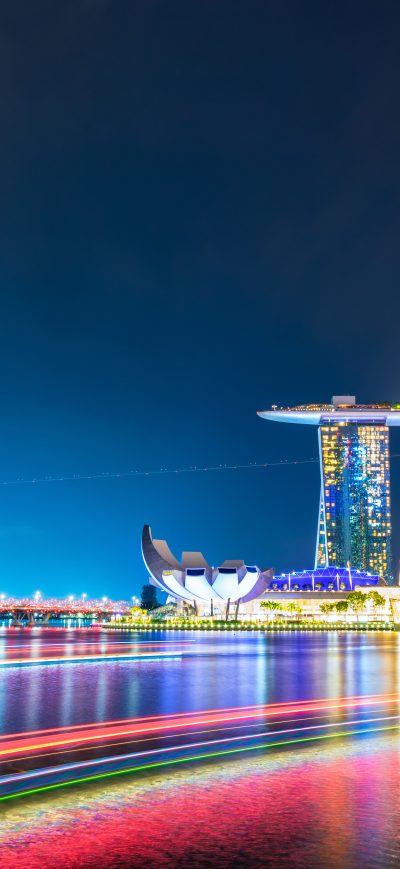 Fond d'écran iPhone Marina Bay Sands Singapore 5k