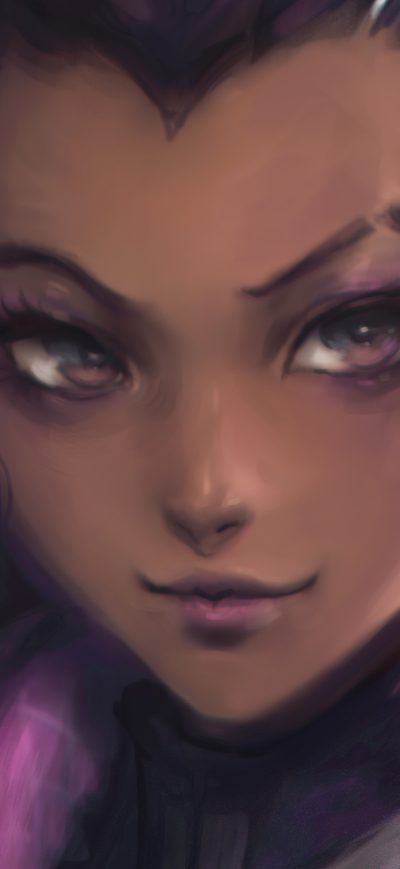 Fond d'écran iPhone Sombra Fanart Overwatch