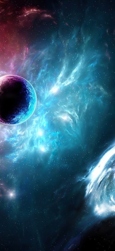 Fond d'écran iPhone Planet Space Galaxy Art 4k