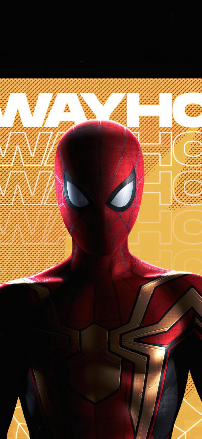 Fond d'écran iPhone Spiderman No Way Home Minimal Dark 5k