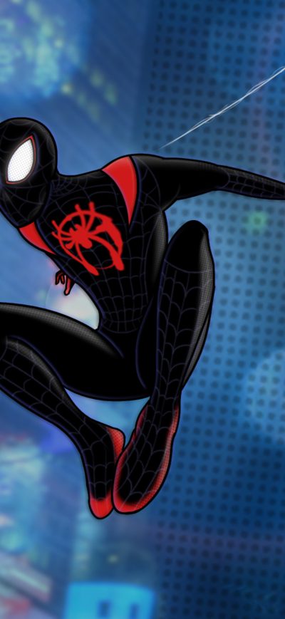 Fond d'écran iPhone Spiderman Miles Morales Digital Artwork 4k