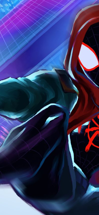 Fond d'écran iPhone Miles Morales 4k Art