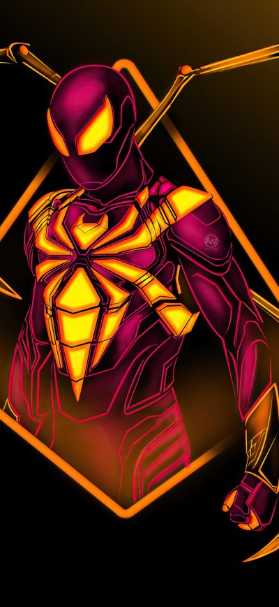 Fond d'écran iPhone Spiderman Gold Conqueror
