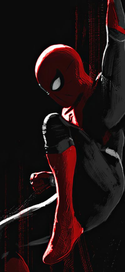 Fond d'écran iPhone Spider Man Spider Web Art