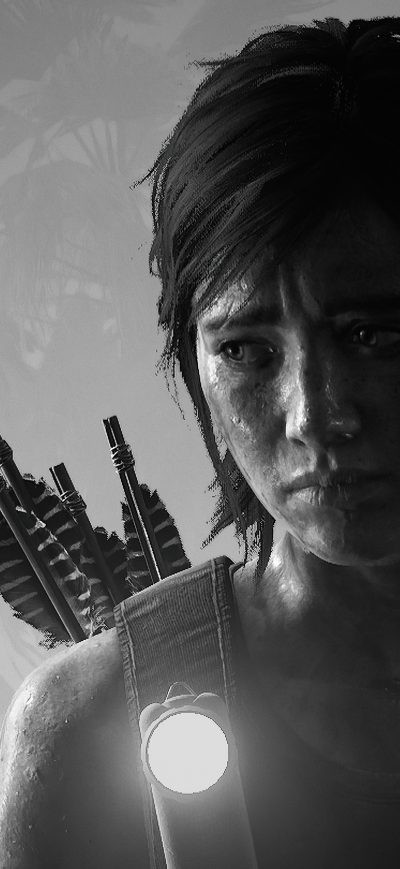 Fond d'écran iPhone The Last Of Us Monochrome 4k