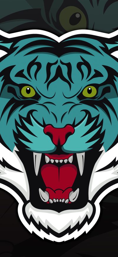 Fond d'écran iPhone Tiger Mascot 8k