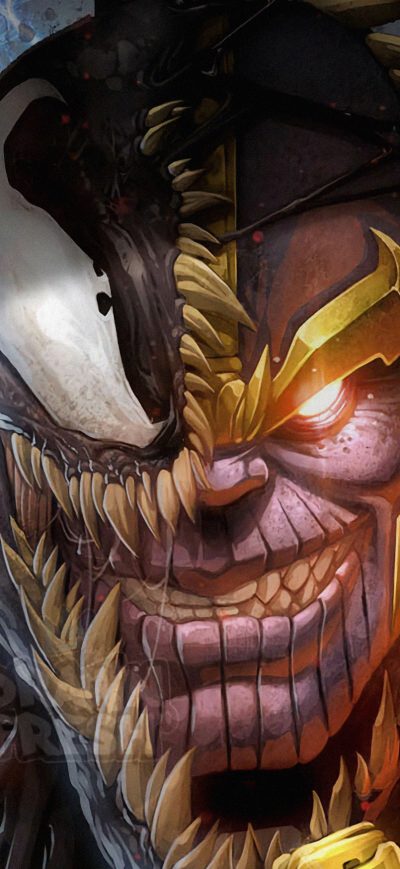 Fond d'écran iPhone Venom Thanos Mashed