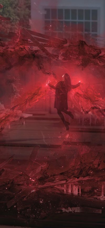 Fond d'écran iPhone Wanda Vision Scarlet Witch 4k