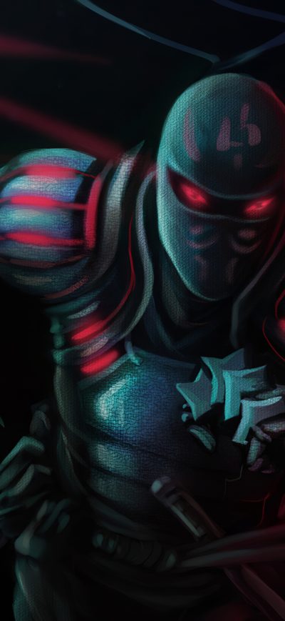 Fond d'écran Hig Teck Shinobi 4k sur iPhone